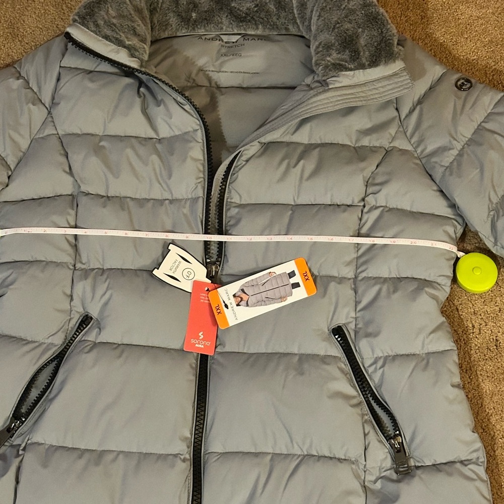 Andrew Marc Long Stretch Puffer Jacket